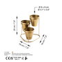 Aberto Design GED-014-B Accesorio Decorativo de Metal Dorado